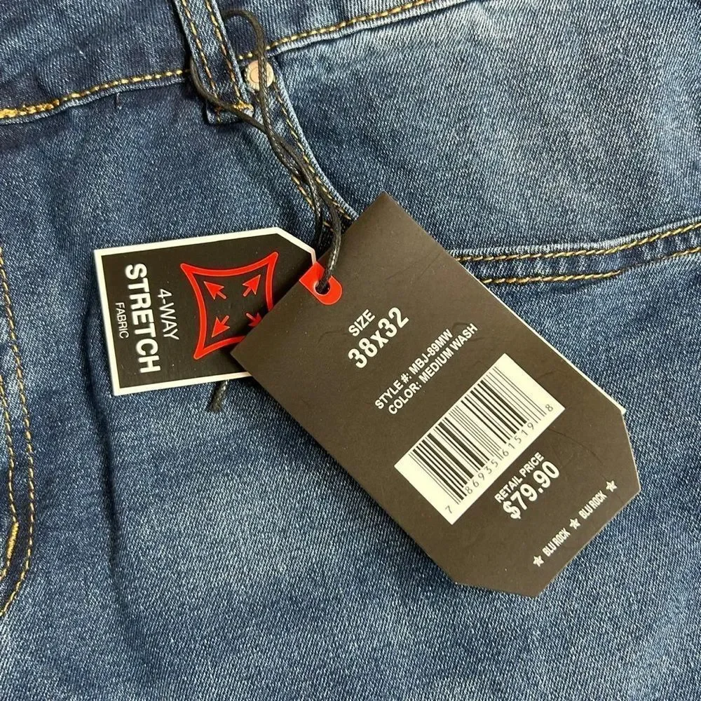Men's Slim Fit Jeans in Deep Blue
